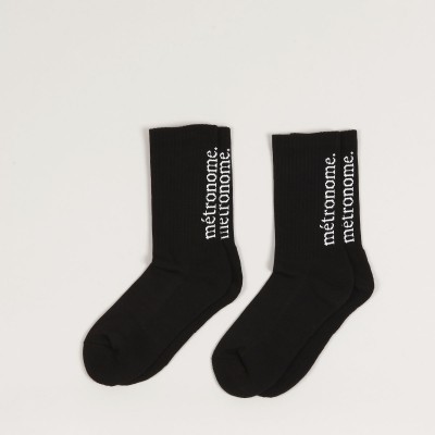 Métronome Logo 2 Pack Socks Black